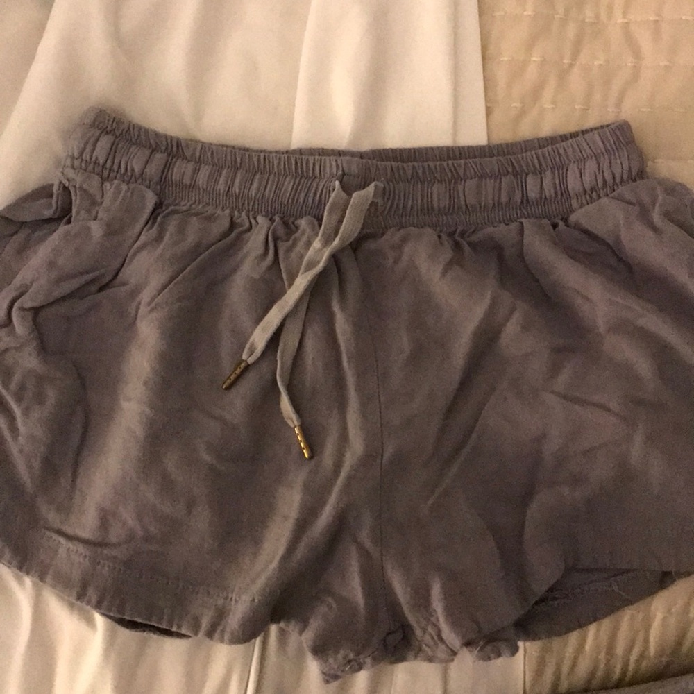 Grey lounge shorts